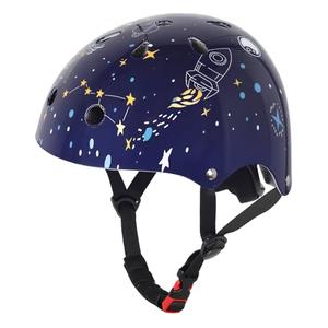 Kids Toddler Space Bike Helmet for Boys Girls, Adjustable Bicycle Helmet from Infant Baby to Children, Multi-Sport for Scooter Skateboard Roller/Inline Skate (Universe Rocket,NavyBlue)