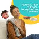 Versa Plus Versatile Heated Neck Wrap Microwavable - Neck Warmer Microwave Heating Pad for Shoulders, Sore Muscles - 29 Inches - 1 Pack