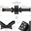 OULEME 24" RV Camper Scissor Jack, 6500 lbs Travel Trailer Leveling Stabilizer with Crank Handle & Drill Socket - Set of 2