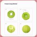 12Pack Paper Lanterns Chinese Japanese Hanging Paper Lanterns with LED Lights Sticks Tassels 8Inch Round for Chinese Lunar New Year Decorations 2026 Spring Festival Valentines Wedding Party Decor