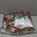 Vesici 7 Pcs Christmas Shower Curtain Set Merry Christmas Bathroom Curtain Non Slip U Shape Rugs Toilet Seat Cover Mat and 3 Towels Waterproof Watercolor Xmas Winter Bathroom Accessories