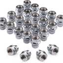 Richeer 24PCS 12x1.5 Chrome Extend Open Lug Nuts, 0.27 inch(7mm) Shank M12x1.5 Thread Aftermarket Wheels Lug Nuts for Tacoma 4Runner Tundra FJ Cruiser Ventury Sequoia Fortuner Land Cruiser HILUX GX460