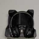 (2025 Upgraded) Wireless Headset with Mic for Work, Bluetooth Headset with Noise Canceling Microphone with Dongle, Charging Base & Mic Mute, Wireless Headphones for Work from Home/PC/Computer (Black)