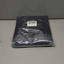 OWENIE Colin 2 Panels Black Curtains 63 Inch Length for Bedroom Living Room, Semi Sheer Light Filtering Linen Textured Window Treatments, Modern Rod Pocket Dining Room, 2 Panels, 42x63 Inch