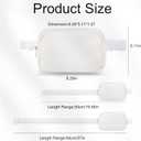 VOROLO Fanny Pack For Women And Men Crossbody Bag Belt Bag with Adjustable Strap Graduation Gifts PU White