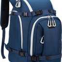 Ski Boot Bag, 50L Ski Boot Travel Backpack for Skis, Snowboard & Accessories, Waterproof Padded Ski Boot Bag Backpack (Blue)