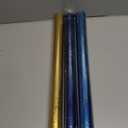 Hallmark Christmas Wrapping Paper Rolls, Metallic Foil Holiday Gift Wrap (Pack of 3: 60 sq. ft. ttl) Elegant Navy Blue and Gold for Christmas, Hanukkah, Weddings, Graduations