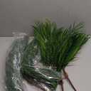 Giegxin Artificial Palm Leaves 14 x 7.5 Inch Faux Palm Tree Leaves Fronds Bulk Fake Tropical Greenery Plants Decor for Tropical Jungle Theme Rainforest Backdrop Party Decoration (12 Pieces)