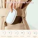 Travel Mini Diffuser for Essential Oils Multifunction Waterless Mini Car Aromatherapy Diffuser for Room Office Bedroom(White)