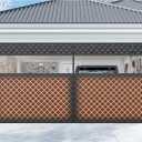 Car Garage Door Insulation Kit Fits 9x7 FT - Magnetic Thermal Insulated Door Curtains for Winter with Clear Window, Garage Door Cover Blanket Panels Screen for 1 Car Garages- Black