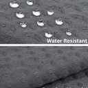 PurpleEssenecs Shower Curtain - Waffle Textured Heavy Duty Thick Fabric Shower Curtains for Bathroom, Luxury Weighted Cloth Bath Curtain - Fall Thanksgiving - 72" W x 72" L - Pack of 1 - Steel Grey