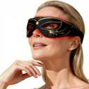 Megelin 3 Modes Red Light Therapy for Eyes, Under-Eye Red Light Therapy Glasses,Treatment of Periorbital Wrinkles and Rhytides,Relieving Eye Fatigue