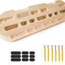 POWER GUIDANCE Rock Climbing Hangboard Wooden Hand Grip Strengthener Forearm Exerciser for Climbers Athletes