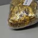 Youeon 100 Pcs 3.5 Inch Gold Artificial Rose Heads with Stems, Silk Rose Faux Flower Heads Bulk for DIY Wedding Bouquets, Party Table Centerpieces, Home Decor, Craft Floral Arrangements