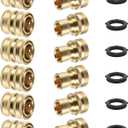 Twinkle Star 6 Sets Brass Quick Connect Hose Fittings, 3/4 Inch Garden Hose Quick Connect, Water Hose Connectors