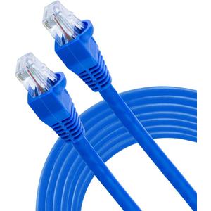 GE Cat6 Ethernet Cable, 7ft Ethernet Cable, Up to 1Gbps, Rated 250 Mhz, UTP, for High Speed Internet Devices, Streaming Devices, Routers, RJ45 Connectors, for Home or Office, Blue, 33757