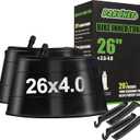 Heavy Duty 20x4.0, 26x4.0 Fat Tire Tube with Schrader Valve - Thick Butyl Rubber Bike Inner Tube for E-Bikes Mountain Bikes