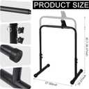 Leinuosen 24.4 Inch Walking Pad Handle Bar Attachment Only with Phone Holder Adjustable Treadmill Handrail Height Comfortable Grip Stainless Steel Frame Overbold Stable