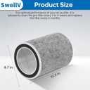 2 Pack HP302 HP202 Replacement Filter for Shark HP200 Series HP300 Series