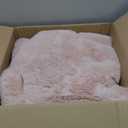 Pink Faux Fur Throw Blanket for Couch, Soft Fluffy Bubble Blanket for Bed Sofa, Thick Warm Plush Fuzzy Rabbit Fur Blanket for Cute Home Decor, 50"X 60"