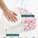 Babelio Ergo-Designed Booster Seat for Kitchen Chair, Promote Proper Upright Posture, Toddler Booster Seat for Dining Table, Removable & Washable Cover, Suitable for 18 Months to 5 Years, Pink Unicorn