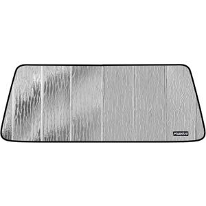 Pigenius Windshield Sunshade for Freightliner M2 / S2 Series & RVs (w/Detroit Connect 5.0 Sensor), Reversible Silver/Black