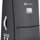 Stroller Bag for Airplane, Stroller Travel Bag Compatible with UPPAbaby Vista, Vista V2, Cruz V2, Rolling Wheel Bag with Storage Pocket, Multiple Handles, Luggage Tag for Flight Travel, Grey