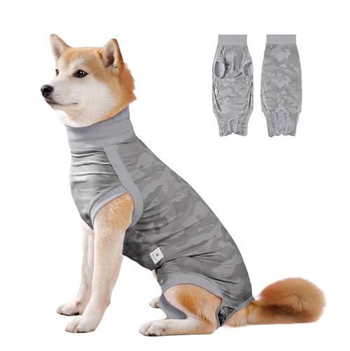 Coppthinktu Dog Onesie for Surgery Female, Breathable Dog Surgery Spay Recovery Suit, Dog Cone Alternative Anti-Licking, Small to XXL Sizes, Pink, Polyester Blend, XS