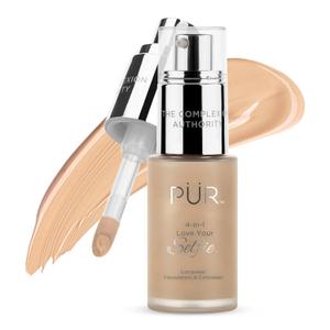 PUR Beauty 4-in-1 Love Your Selfie Foundation & Concealer - Longwear Full Coverage Liquid Makeup Foundation with Hydrating Blend for Refined-Looking, Natural Beauty Glow, Skin Texture & Tone (MG7/Beige) PUR Beauty 4-in-1 Love Your Selfie Foundation & Concealer - Longwear Full Coverage Liquid Makeup Foundation with Hydrating Blend for Refined-Looking, Natural Beauty Glow, Skin Texture & Tone (MG7/Beige)