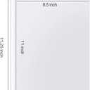 Sheet Protectors, PANDRI 300 Pack Clear Heavy Duty Plastic Page Protectors Sheet Reinforced 11-Hole Fit for 3 Ring Binder Fits Standard 8.5 x 11 Paper, 9.25 x 11.25 Top Loaded, Excluding Acid
