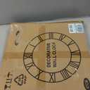 LEIKE Large Wall Clock, 18.5" Silent Non-Ticking, Battery Operated, Oversized, Decorative Retro Black Metal Clock for Living Room,Farmhouse, Dinner Room,Indoor, Outdoor(47cm, Black Arabic Number) (19 Inch)