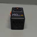 TESSAN Universal Travel Adapter, 140W GaN International Plug Adaptor with 3 USB C and 1 USB A Charging Ports, Worldwide Power Outlet for US to Europe UK AUS Ireland(Type C/G/A/I), Black