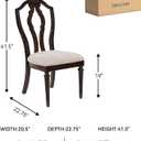 Signature Design by Ashley Lavinton Traditional Upholstered Dining Chairs - Tan (Set of 2)