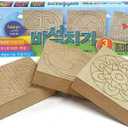 Korean Traditional Game Bisukchigi Flok Game 3Pcs of Wood Bisuk, Game for Holiday, Party (1 Set) /