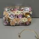 Women Clutches Flower Evening Handbag Chain Strap Shoulder Bag