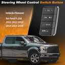 Steering Wheel Audio Control Switch Button Right Side for Ford F-150 2011-2016 Volume Media Adjustment Phone Control Replace No.AL3Z-9C888-CA/SW6880