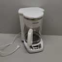 BLACK+DECKER CM1160W-1 CM1160W 12-Cup Programmable Coffeemaker, White/Stainless Steel