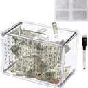 Acrylic Clear Piggy Bank for Adults, 7.4 * 3.9 * 5.1in Acrylic Money Saving Challenge Box, Money Bank for Cash Coin, Saving Box, Fun Home Decor