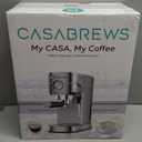 CASABREWS CM5418 Espresso Machine 20 Bar, Compact Espresso Maker with Steam Milk Frother, Stainless Steel Coffee Machine with 34oz Removable Water Tank for Cappuccino, Gift for Women or Men, Silver