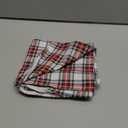 CARRIE HOME White Tartan Plaid Pillow Covers 18x18 White Plaid Christmas Throw Pillows Set of 2 Christmas Decor for Living Room or Front Porch