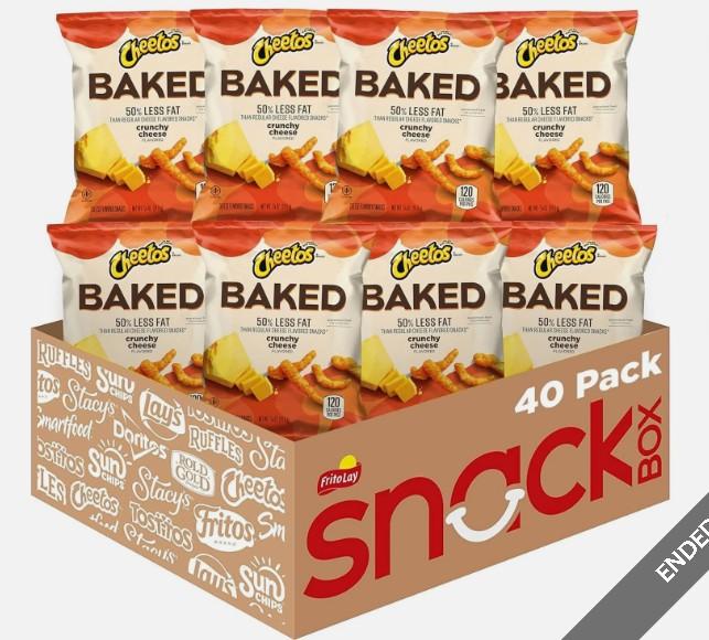 Chetos Oven Baked 40CT CRUBCHY, 1CT /35OZ, Best By Feb. 10, 2026