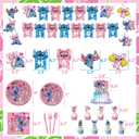 Birthday Party Decorations Kit, Includes Banner Foil Balloons Tablecloth Backdrop Cake Plates Napkins Adult Themed Party Supplies