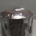 Kingsyard Squirrel Proof Suet Feeder, Cage Bird Feeders for Outdoors Hanging, All Metal, Double Suet Cake Capacity, Tray & Weatherproof, Brown