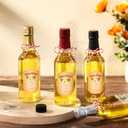 Tioncy 16 Pcs Empty Vanilla Extract Bottles for Homemade Vanilla Jar Glass Bottle with Cap, Shrink Band, Sticker DIY Crafts Wedding Gift Food Storage Canister for Bean(Multicolour,8.5 oz)