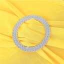 50 Pack Spandex Yellow Chair Sashes Bows Stretch Chairs Bands with Buckles Universal Elastic Chair Ties for Party Celebration Engagement Anniversary Ceremony Events Wedding Decorations