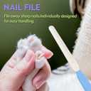 3 x Cat Nail Clippers with Nail File, Kitten Claw Nail Clippers for Trimming, Stainless Steel Pet Bearded Nail Clippers Tool for Dragon, Guinea Pig, Rabbits, Birds, Ferret Small Breed Animals(Green)