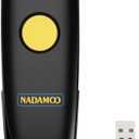 NADAMOO Wireless 2D Barcode Scanner Compatible with Bluetooth, 2.4G Wireless & USB Wired Connection, Portable Bar Code Scanner for Inventory Library CMOS Image Reader for Tablet PC, Read 1D 2D QR Code