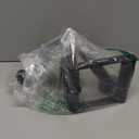 Double D Row Handle Cable Attachment for Weight Workout, Steel with Non-Slip Rubber Grip (Black)