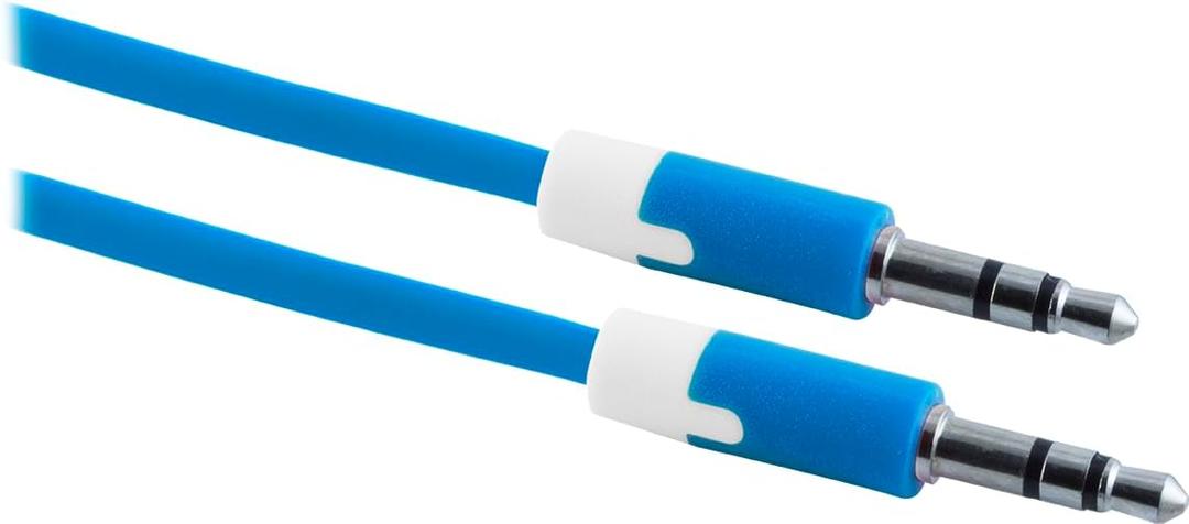Uber 3.5mm Aux Cable 4 Pack, 3 ft. Light Blue, Male to Male Auxiliary Cord, Stereo Audio, for Headphones, Car, Stereo Speakers, Smartphones, 85170