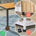 Wood Bed Risers (4 inch Pyramid)